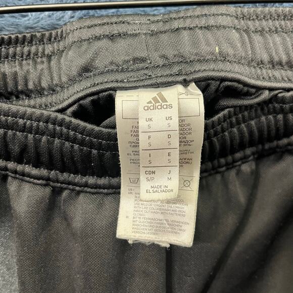 Adidas 3 Stripe Black Gold Track Joggers Climacool Pants Mens Size Small - Picture 3 of 6